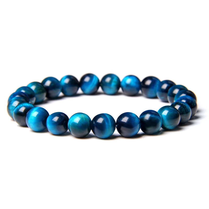 Tiger Eye Bracelet for Men Women Natural Stone Bangle