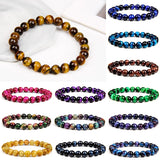 Tiger Eye Bracelet for Men Women Natural Stone Bangle