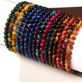 Tiger Eye Bracelet for Men Women Natural Stone Bangle