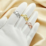 Heart Bezel Ring Setting, 925 Sterling Silver Rose Plated DIY Ring