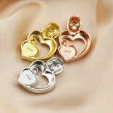 Heart Pendant Breast Milk Resin Keepsake Charm Solid 925 Sterling Silver