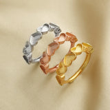 6MM Breast Milk Resin Heart Ring Settings Stackable 925 Sterling Silver