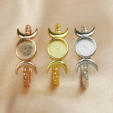 Breast Milk Resin Bezel Ring 925 Silver DIY Adjustable Ring
