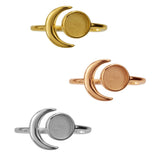 Breast Milk Resin Bezel Ring Setting 925 Silver Rose Plated
