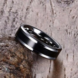 6MM Tungsten Carbide Enamel Ring Wedding Band