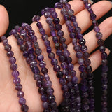 6MM Amethyst Stone Faceted Beads for DIY Jewelry Making