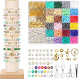 6MM Polymer Clay Beads Set Boho Flat Chip Beads For Bracelet Making