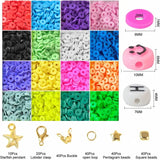6MM Polymer Clay Beads Set Boho Flat Chip Beads For Bracelet Making