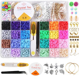 6MM Polymer Clay Beads Set Boho Flat Chip Beads For Bracelet Making