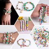 Polymer Clay Beads Set DIY Jewelry Making Boho Chips Beads for Bracelet