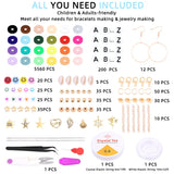 Polymer Clay Beads Set DIY Jewelry Making Boho Chips Beads for Bracelet