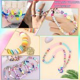 6MM Rainbow Polymer Clay Beads Set DIY Jewelry Making