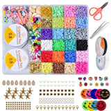 6MM Rainbow Polymer Clay Beads Set DIY Jewelry Making