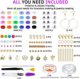 6MM Rainbow Polymer Clay Beads Set DIY Jewelry Making