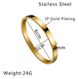 6MM Women's Stainless Steel Bangle Bracelet Rose Silver Charm Jewelry