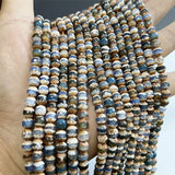 6MM Tibet Line Agate Stone Loose Bead for Jewelry Making DIY