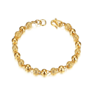 6MM Wide Beads Bracelet Chain Jewelry for Women Men