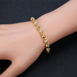 6MM Wide Beads Bracelet Chain Jewelry for Women Men