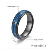 6MM Rhombus Tungsten Steel Band Ring for Men Wedding