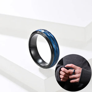 6MM Rhombus Tungsten Steel Band Ring for Men Wedding