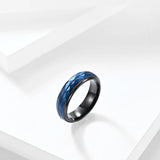 6MM Rhombus Tungsten Steel Band Ring for Men Wedding