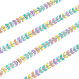 6MM Colored Chevron Link Chain Stainless Steel for DIY Jewelry Making