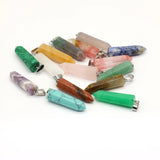 Natural Crystal Agate Pendant Charms for Jewelry Making DIY Necklace Accessory