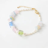 6PCS Glass Bead Pendant Charms for DIY Jewelry Making