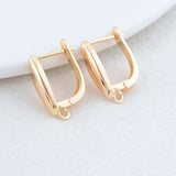 6PCS 11MM 13MM 14K Brass Hoops Jewelry Making