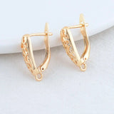6PCS 11MM 13MM 14K Brass Hoops Jewelry Making