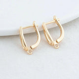 6PCS 11MM 13MM 14K Brass Hoops Jewelry Making
