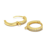 6PCS 12MM 14MM 24K Brass Zircon Round Earring Hooks Jewelry Making Supplies