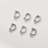 6PCS 14K Plated Brass Buckle Pendant Clasp Necklace DIY Making Supplies