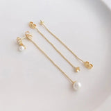 6PCS 14k Plated Tassel Chain Earrings for DIY Jewelry Making