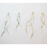 6PCS 18K Plated Fairy Copper Twist Rod S-Shaped Wire DIY Earrings Material
