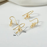 14K Plated Butterfly Stud Earring Making Supplies