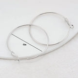 6PCS 20-40MM 14K Brass Earring Hoops DIY Findings Accessories