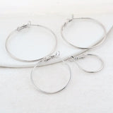 6PCS 20-40MM 14K Brass Earring Hoops DIY Findings Accessories