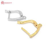 6PCS 24K Brass Stud Pin Earrings Hooks Clasps DIY Jewelry Findings