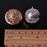 6PCS 26x25mm Hollow Metal Charms Bell Pendants DIY Crafts Findings