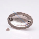 6PCS 30*46MM Silver Tribal Leathercraft Concho Decoration