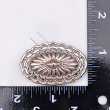 6PCS 30*46MM Silver Tribal Leathercraft Concho Decoration