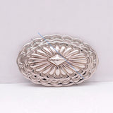 6PCS 30*46MM Silver Tribal Leathercraft Concho Decoration