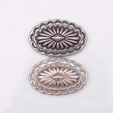 6PCS 30*46MM Silver Tribal Leathercraft Concho Decoration