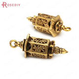 6PCS Antique Bronze Zinc Alloy Lanterns Charms Pendants