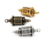 6PCS Antique Bronze Zinc Alloy Lanterns Charms Pendants