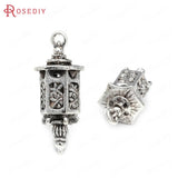 6PCS Antique Bronze Zinc Alloy Lanterns Charms Pendants
