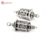 6PCS Antique Bronze Zinc Alloy Lanterns Charms Pendants