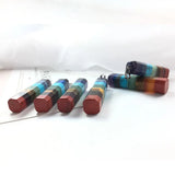 6PCS 7 Chakra Meditation Necklace Pendants Druzy Reiki Healing Stone Jewelry