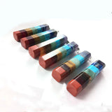 6PCS 7 Chakra Meditation Necklace Pendants Druzy Reiki Healing Stone Jewelry